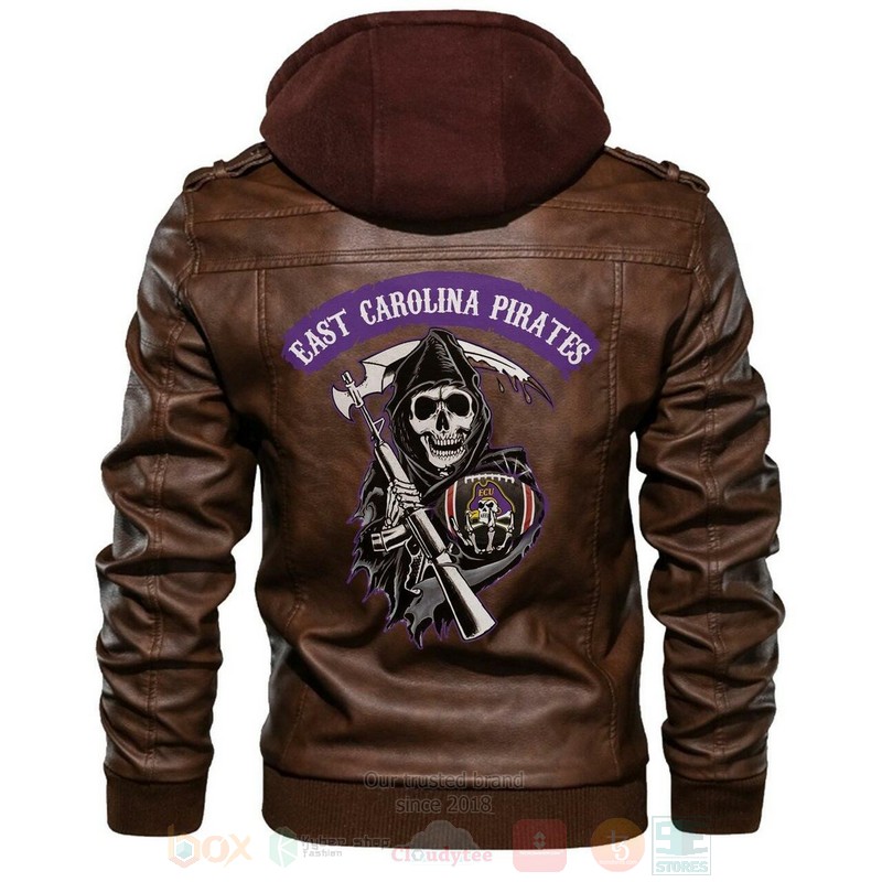 East Carolina Pirates NCAA Football Sons of Anarchy Browns Leather Jacket