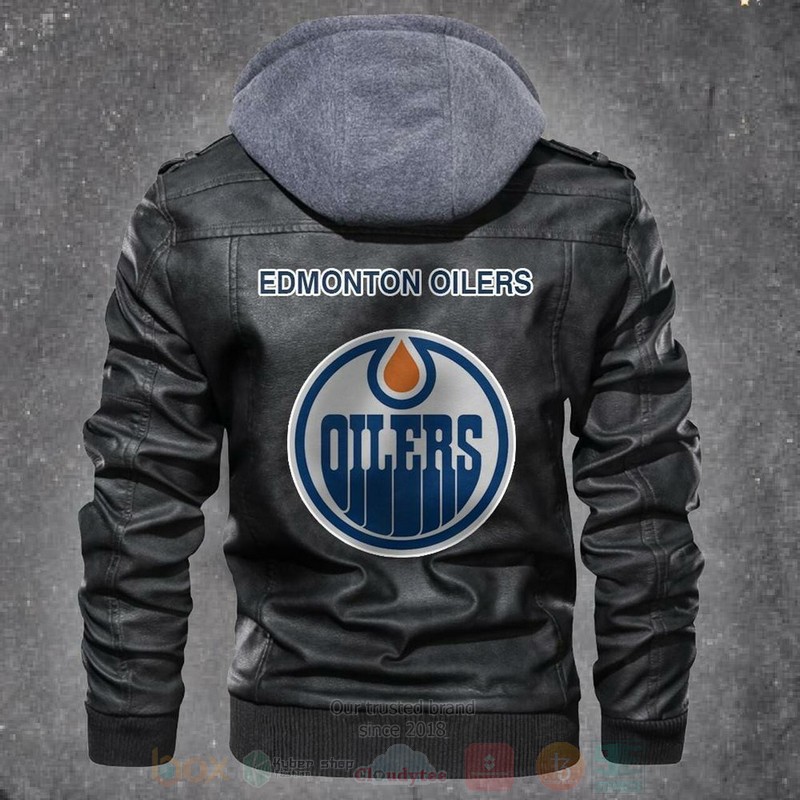Edmonton Oilers NHL Hockeys Leather Jacket