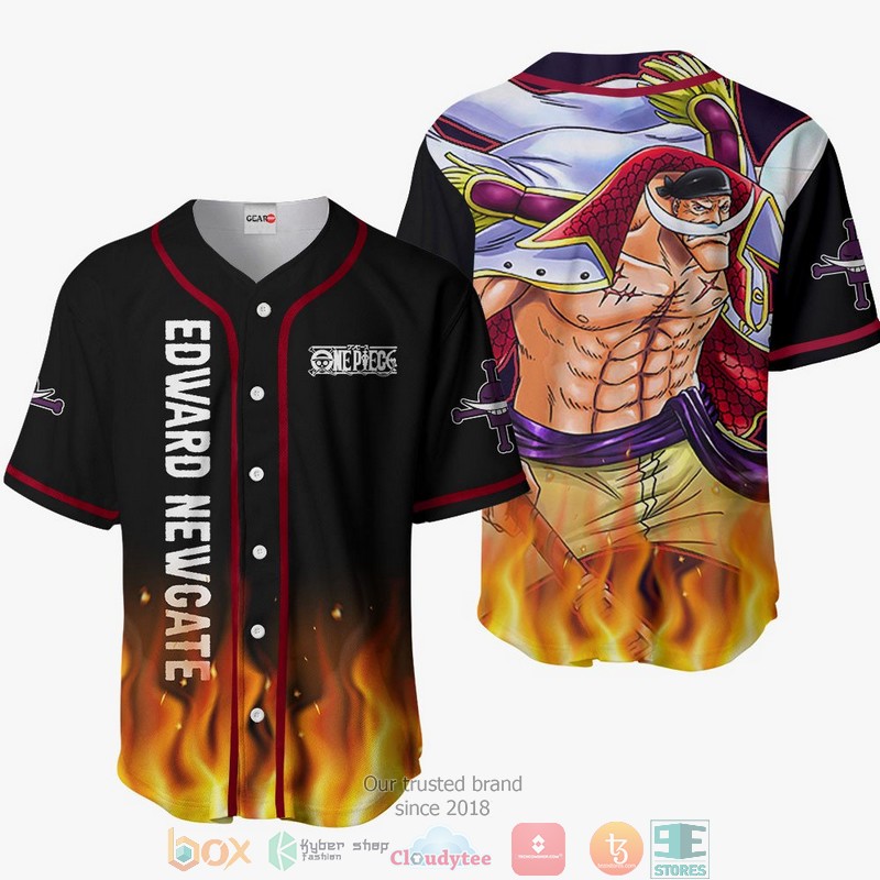 Edward Newgate One Piece Baseball Jersey Shirt 6 Edward Newgate One Piece Baseball Jersey Shirt