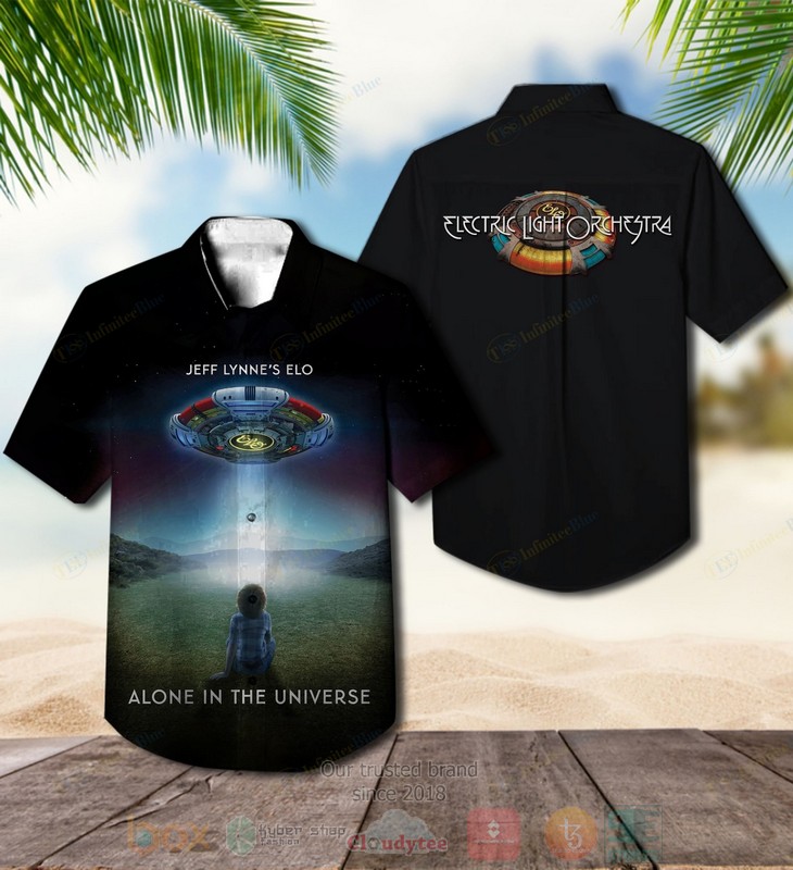 NEW Electric Light Orchestra Alone in the Universe Album Hawaiian Shirt 2 Electric Light Orchestra band Alone in the Universe Hawaiian Shirt