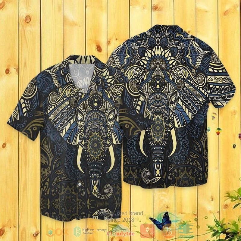 Elephant Mandala Hawaiian Shirt