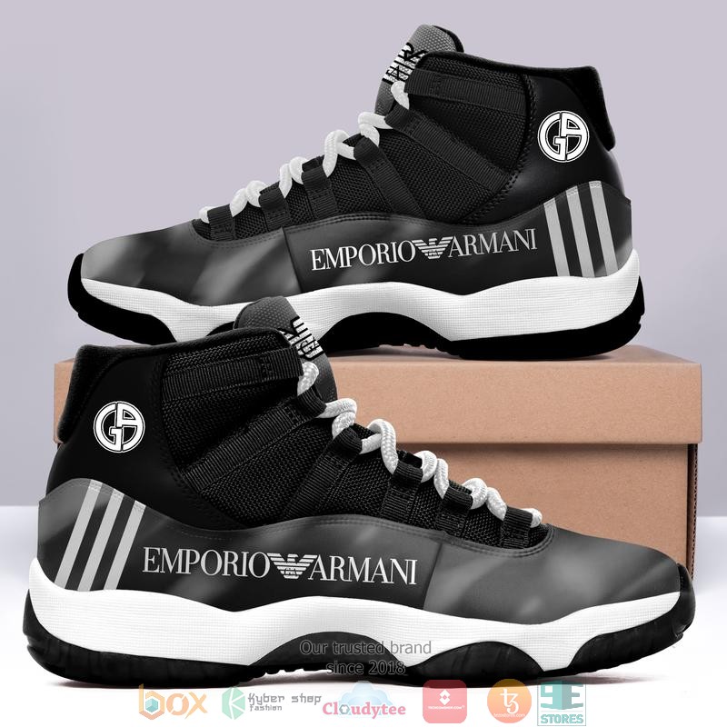 Emporio Armani Black Air Jordan 11 Sneaker Shoes