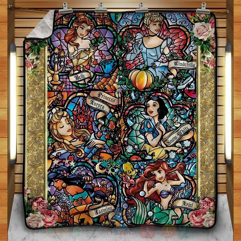 Enchanted Tales Stained Glass Cartoon Quilt