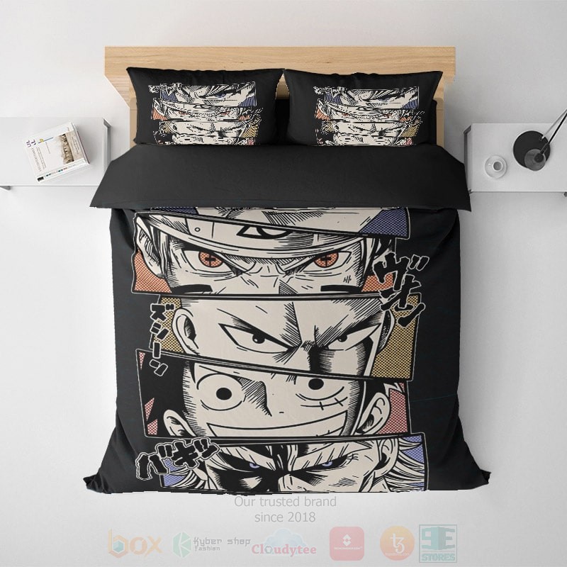 Eyes Of Anime Legends Manga Sketch Embossed Anime Bedding Set