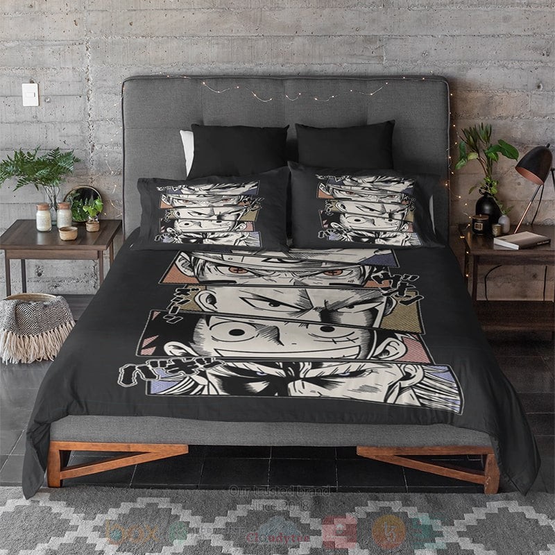 Eyes Of Anime Legends Manga Sketch Embossed Anime Bedding Set 1