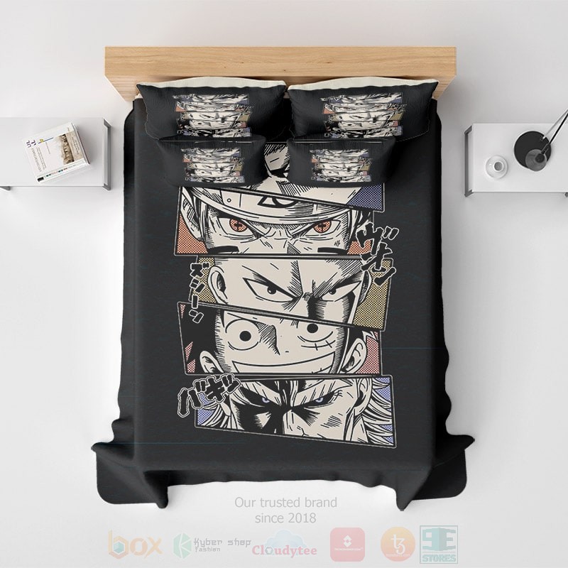 BEST Eyes Of Anime Legends Manga Sketch Embossed Anime Duvet Cover Bed Sets 3 Eyes Of Anime Legends Manga Sketch Embossed Anime Bedding Set 1 2