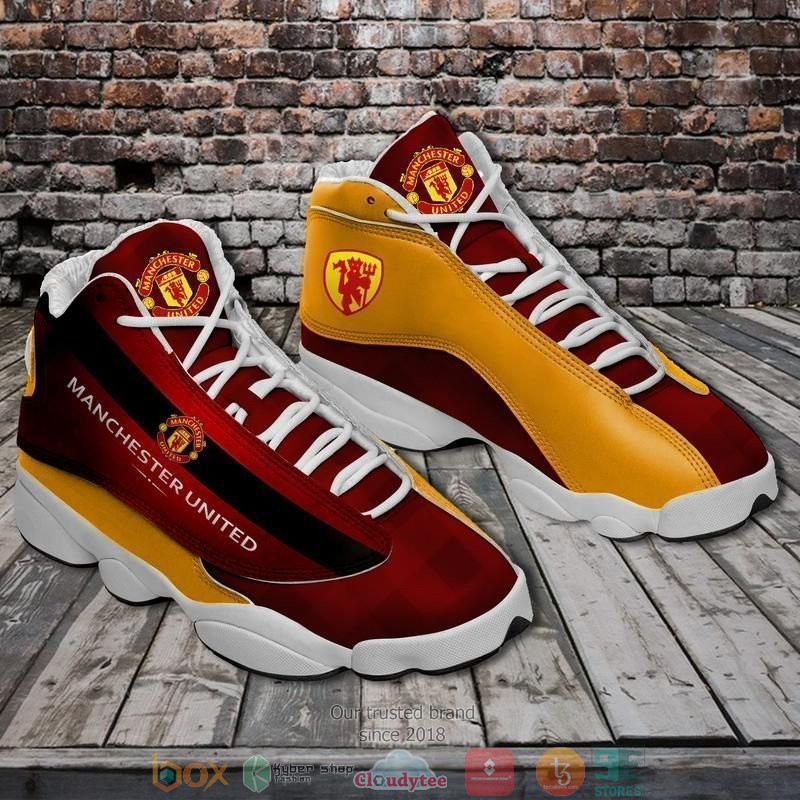 FC MU Football Team big logo Air Jordan 13 Sneaker Shoes
