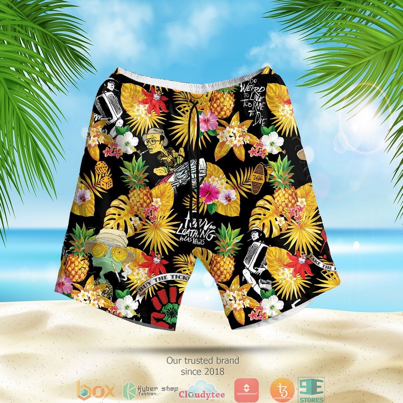 Fear and Loathing in Las Vegas Pineapple Black Hawaian Summer Outfit 1 2