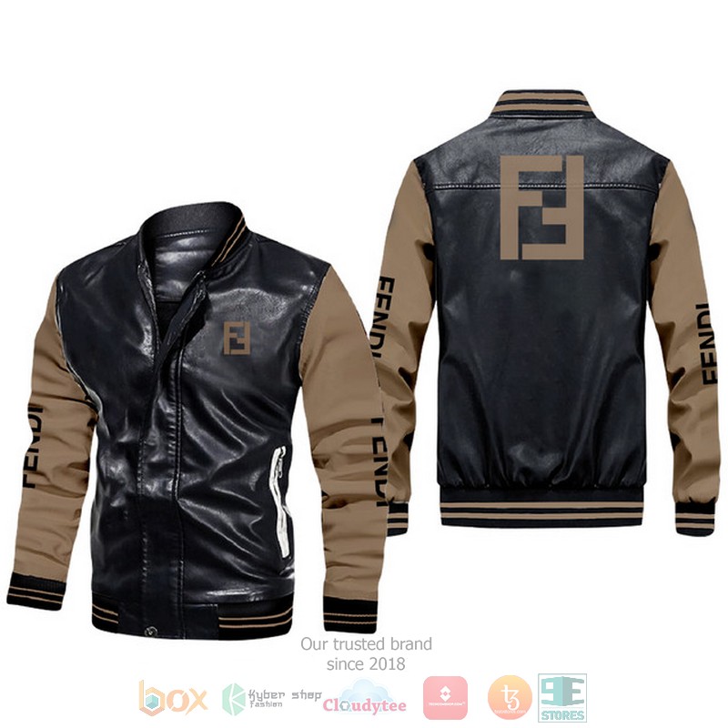 Fendi Leather bomber jacket