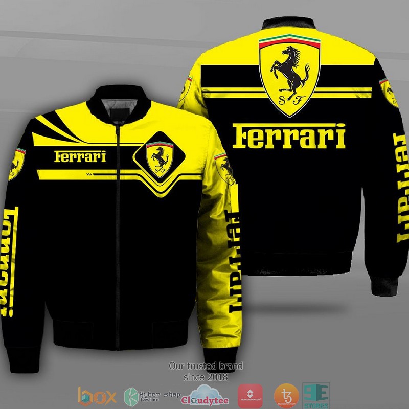 Ferrari Car Motor Bomber Jacket