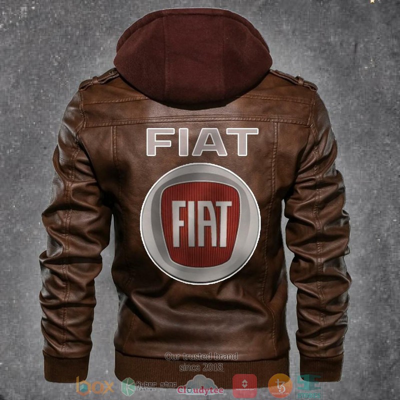 Fiat Automobile Car Leather Jacket 2 Fiat Automobile Car Leather Jacket
