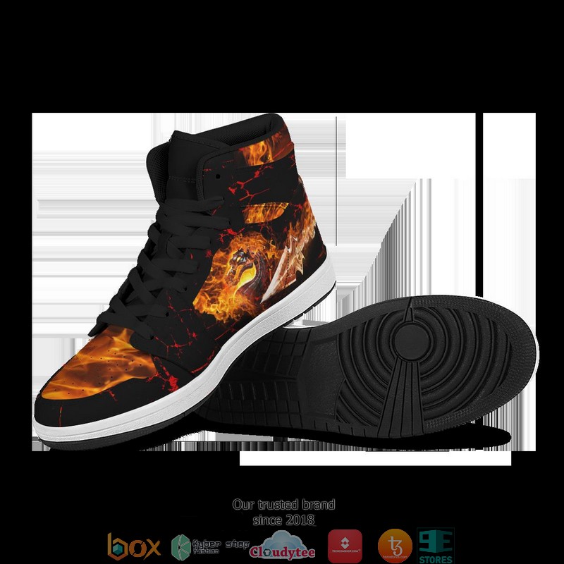 Fire Warrior Air Jordan High Top Sneaker 1 2 3 4