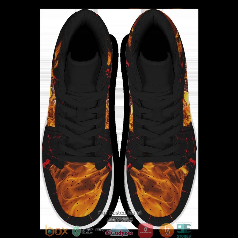 Fire Warrior Air Jordan High Top Sneaker 1 2 3 4 5