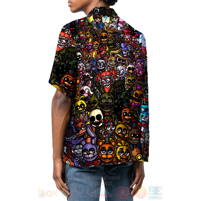 BEST Five Nights at Freddy's All Over Print Hawaiian Shirt 3 Five Nights at Freddys Hawaiian Shirt 1 2