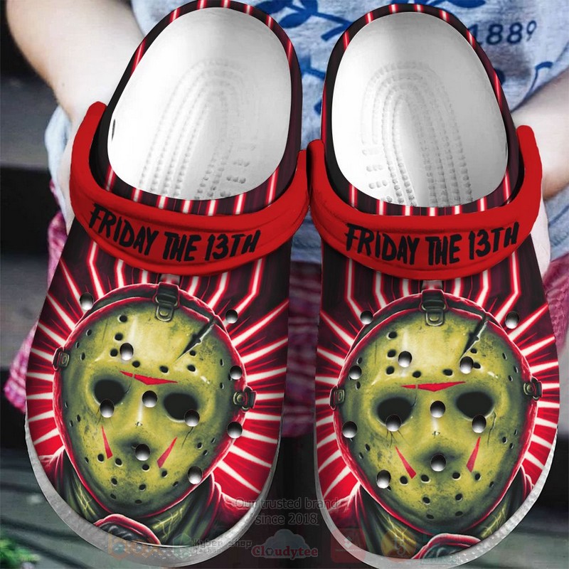 Friday The 13th Jason Voorhees Green Mask Crocband Crocs Clog Shoes