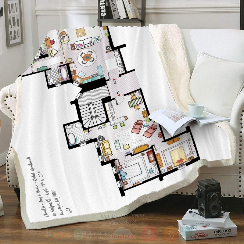Friends Apartment Custom Throw Blanket