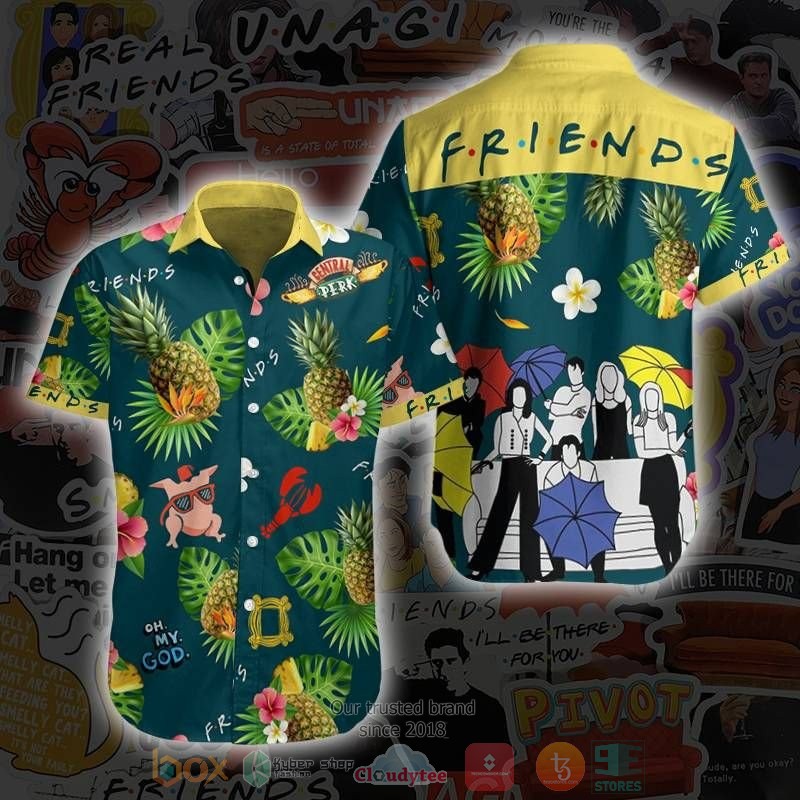 Friends TV Show pineapple Hawaiian Shirt