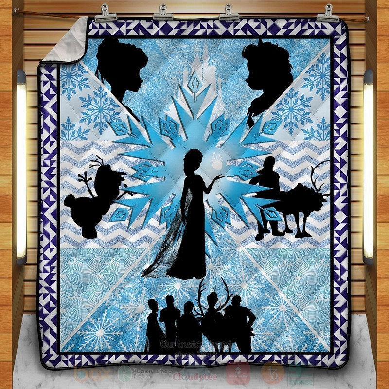 Frozen Fractals Cartoon Quilt