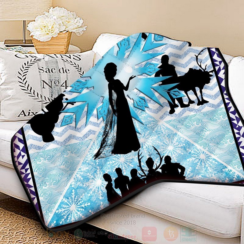 BEST Frozen Fractals Cartoon Quilted Fabric 2 Frozen Fractals Cartoon Quilt 1