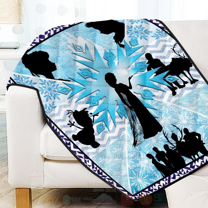 BEST Frozen Fractals Cartoon Quilted Fabric 3 Frozen Fractals Cartoon Quilt 1 2