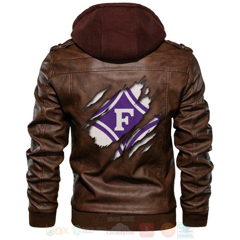 Furman Paladins NCAA Browns Leather Jacket