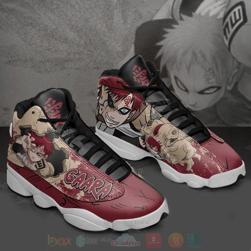 Gaara And Shukaku Naruto Anime Air Jordan 13 Shoes