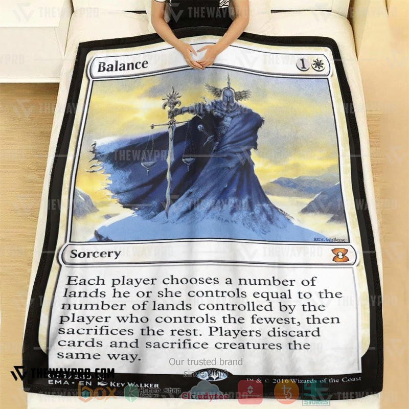 Game Magic The Gathering Balance Soft Blanket 1