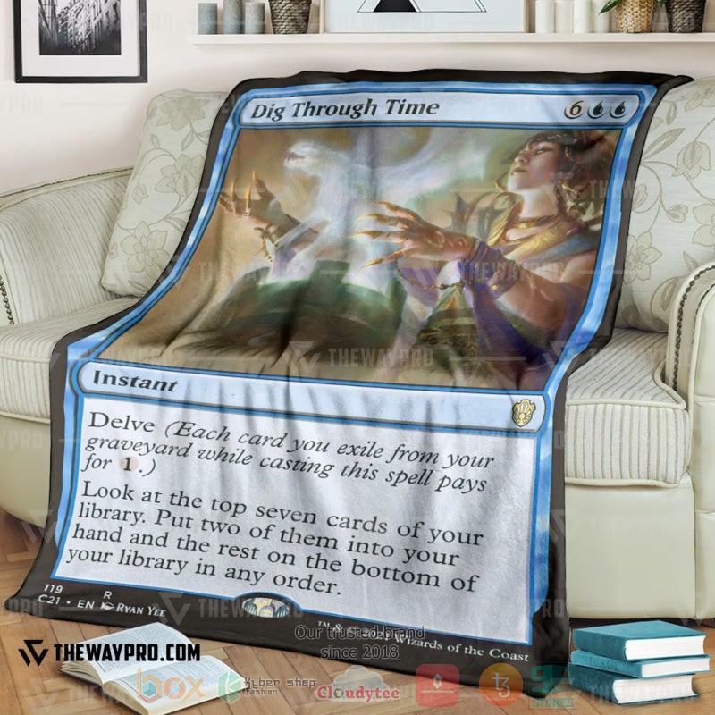 Game Magic The Gathering Dig Through Time Soft Blanket
