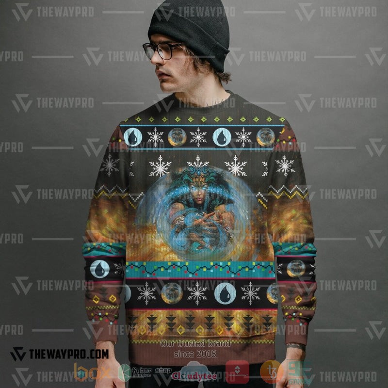 NEW Magic The Gathering Force Of Will Sweater 2 Game Magic The Gathering Force Of Will Christmas Sweater 1