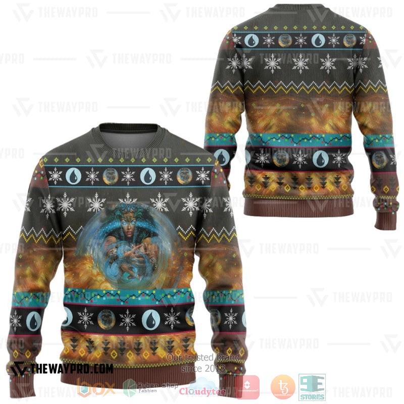 NEW Magic The Gathering Force Of Will Sweater 3 Game Magic The Gathering Force Of Will Christmas Sweater 1 2