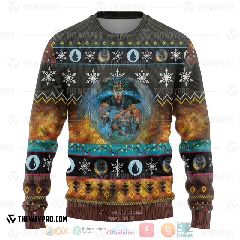 NEW Magic The Gathering Force Of Will Sweater 4 Game Magic The Gathering Force Of Will Christmas Sweater 1 2 3