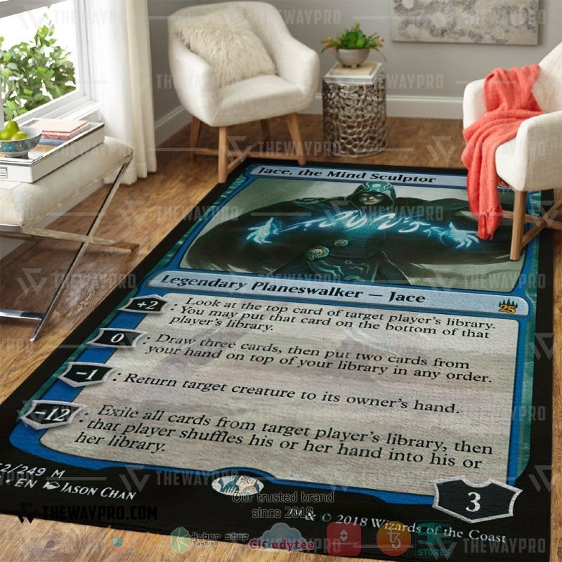 Game Magic The Gathering Jace the Mind Sculptor Rug