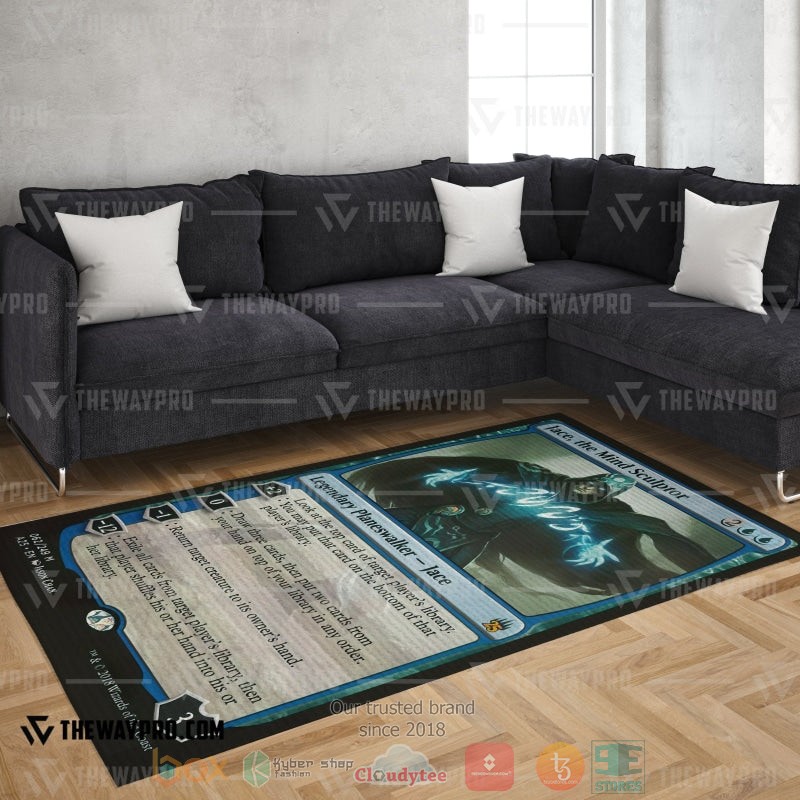 Game Magic The Gathering Jace the Mind Sculptor Rug 1