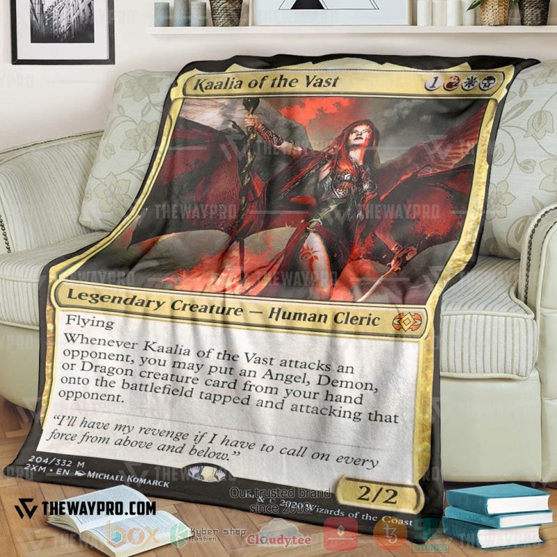 Game Magic The Gathering Kaalia of the Vast Legendary Creature Soft Blanket