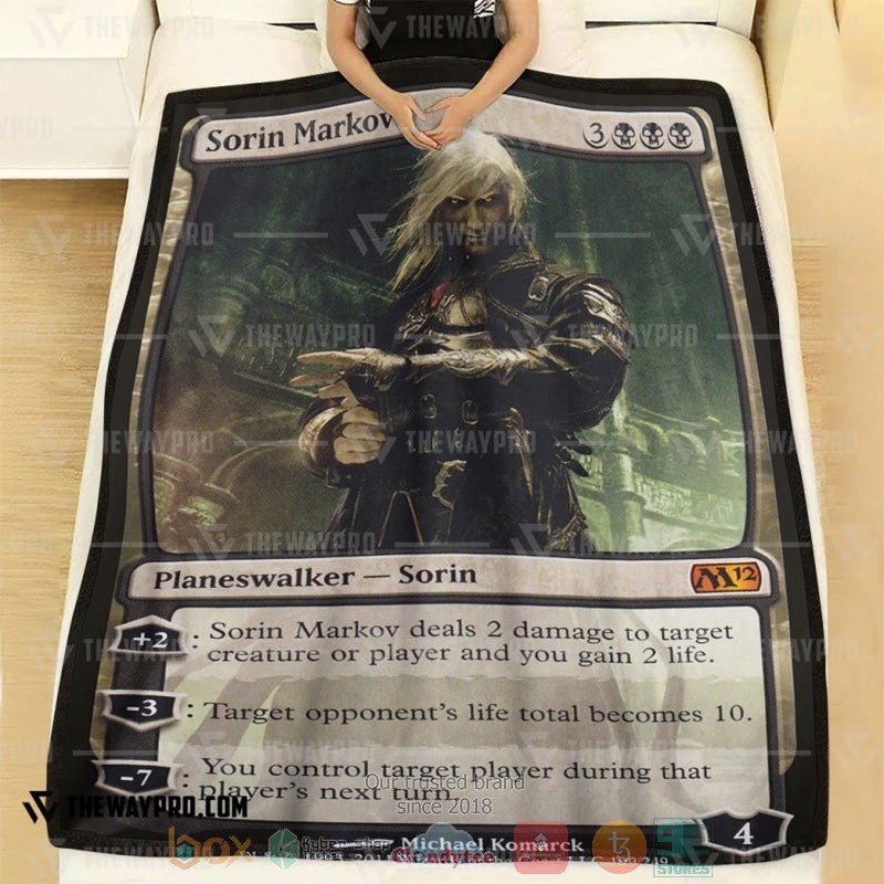 Game Magic The Gathering Sorin Markov Soft Blanket 1
