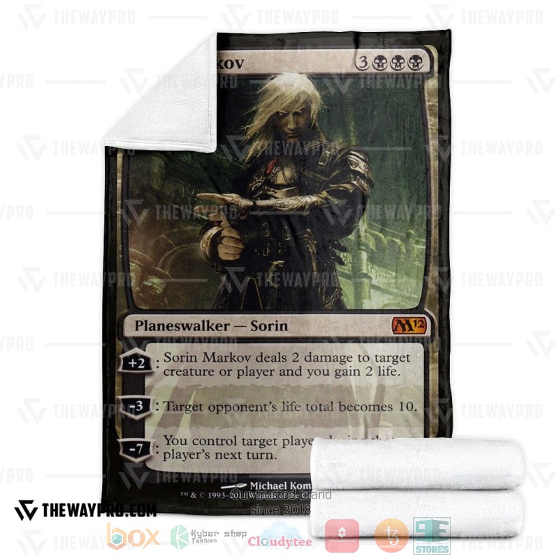NEW Magic The Gathering Sorin Markov Soft Blanket 3 Game Magic The Gathering Sorin Markov Soft Blanket 1 2