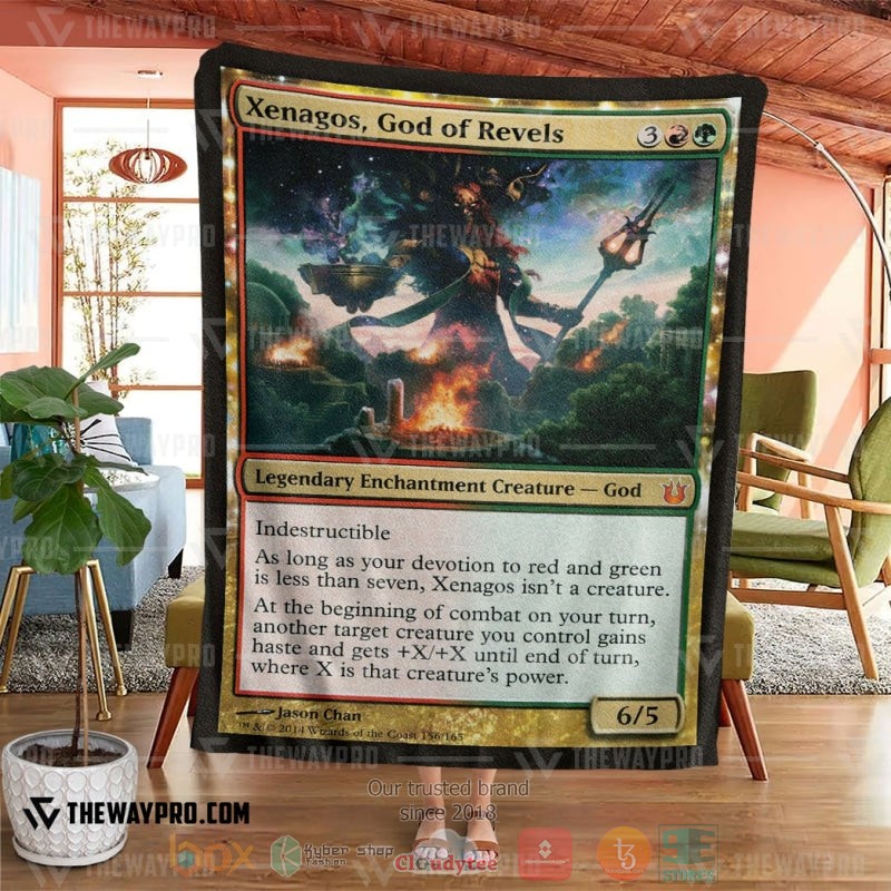 Game Magic The Gathering Xenagos God of Revels Soft Blanket 1