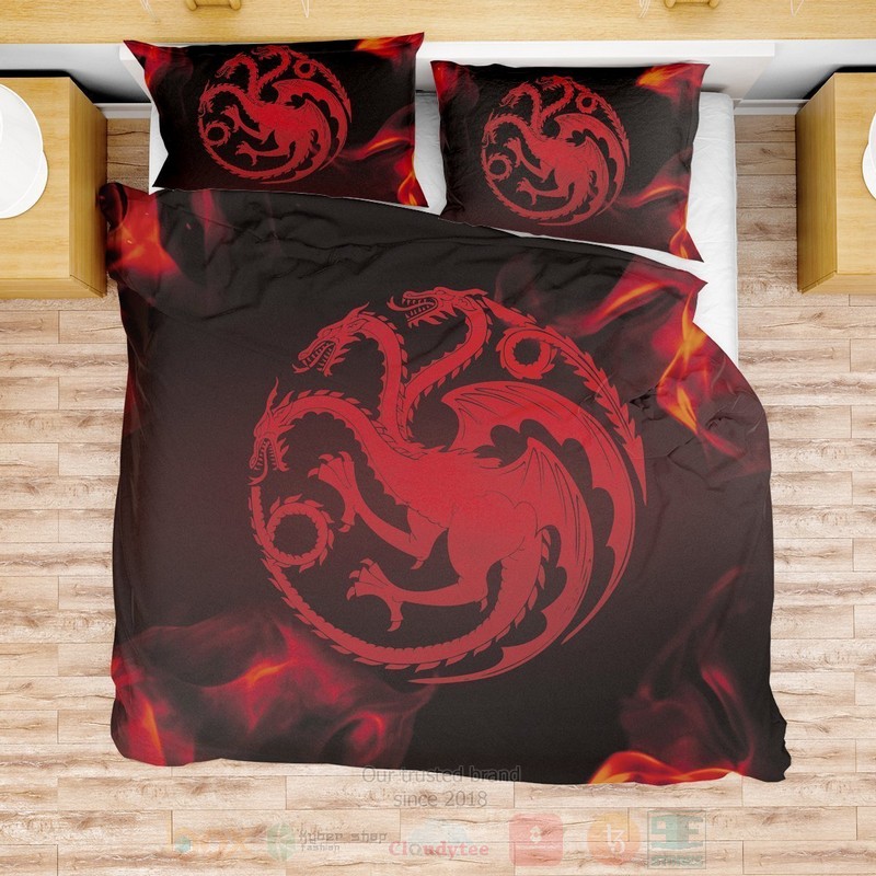 BEST Game of Thrones House Targaryen Game of Thrones Duvet Cover Bed Sets 3 Game of Thrones House Targaryen Game of Thrones Bedding Set 1 2