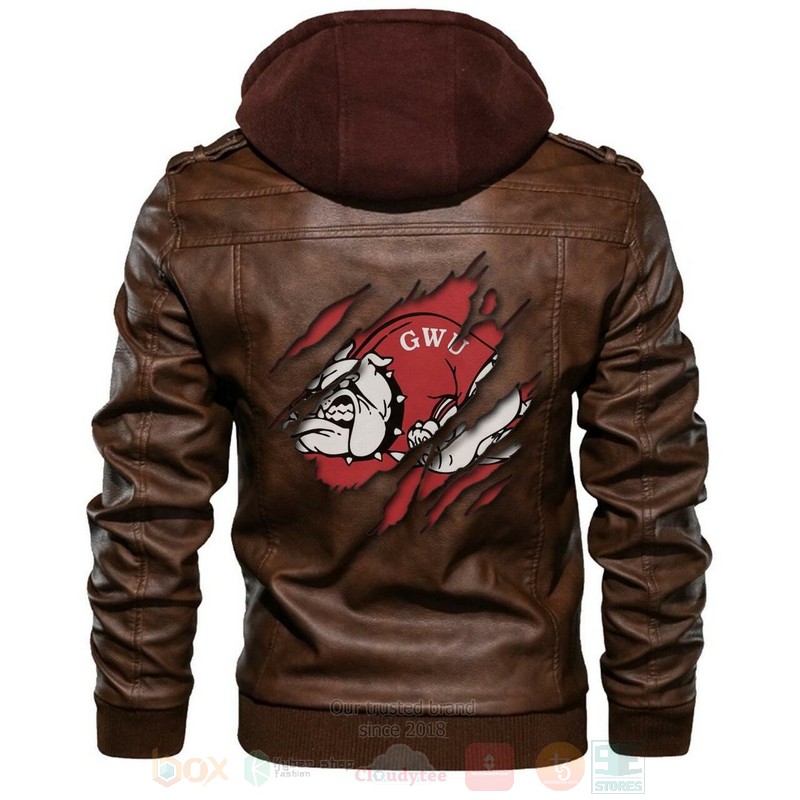 Gardner Webb Bulldogs NCAA Browns Leather Jacket