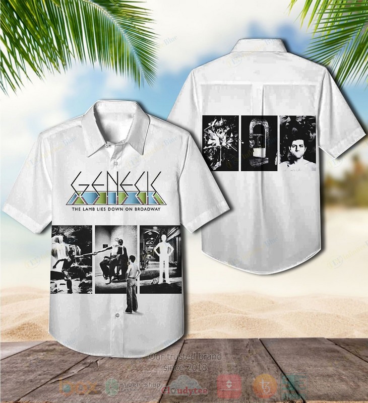 NEW Genesis The Lamb Lies Down on Broadway Album Hawaiian Shirt 2 Genesis band The Lamb Lies Down on Broadway Hawaiian Shirt