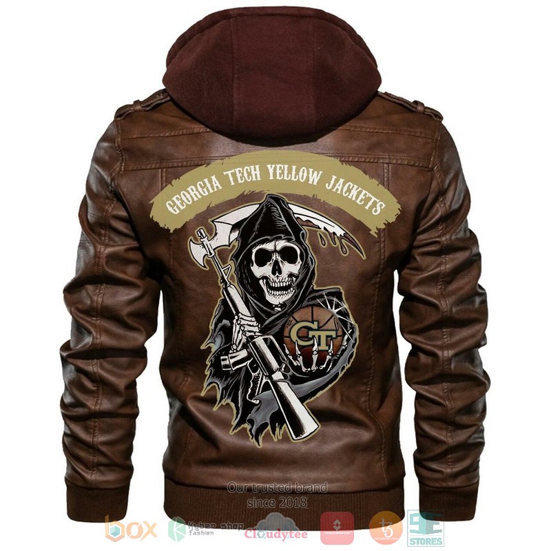 Georgia Tech Yellow Jackets NCAA basketball Leather Jacket