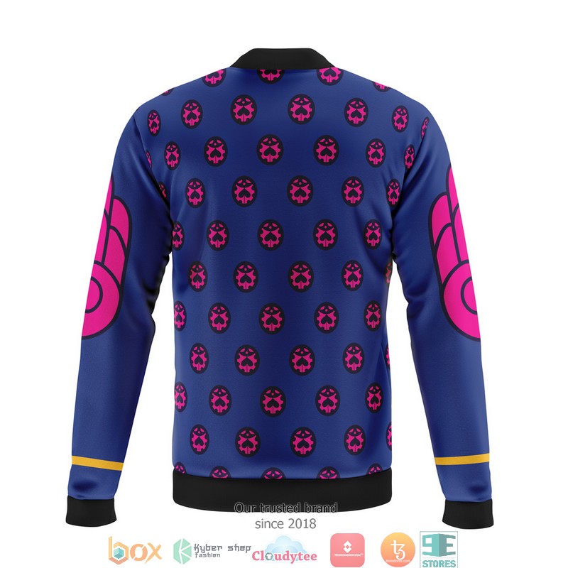 Giorno Giovanna Manga Jojos Bizarre Adventure Quilted Bomber Jacket 2 Giorno Giovanna Manga Jojos Bizarre Adventure Quilted Bomber Jacket 1