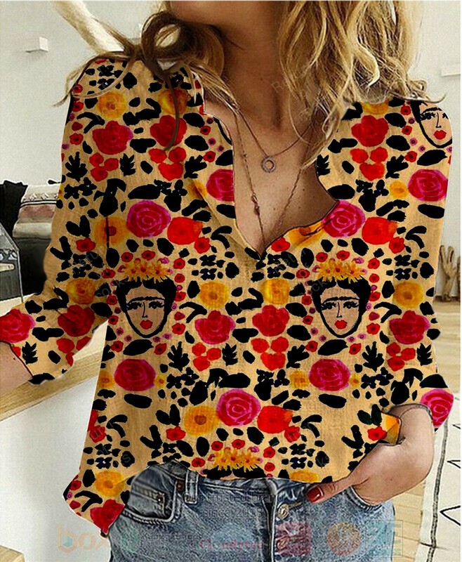 Girl and Flower Patterns Color Hawaiian Shirt
