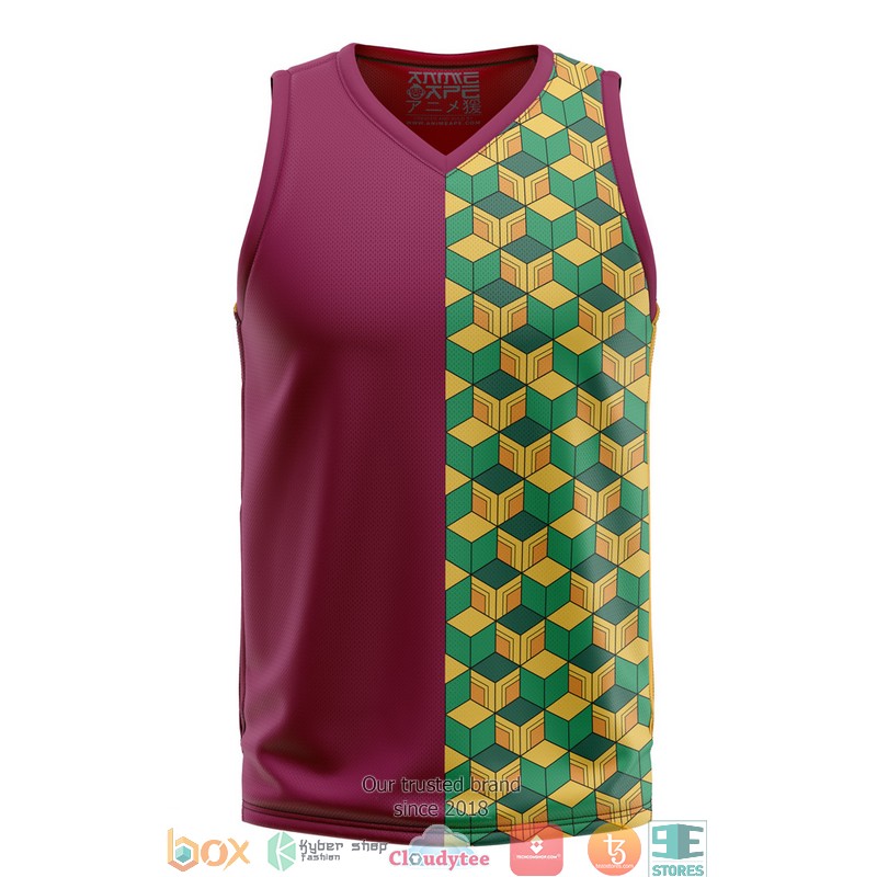 Giyu Tomioka Demon Slayer Basketball Jersey