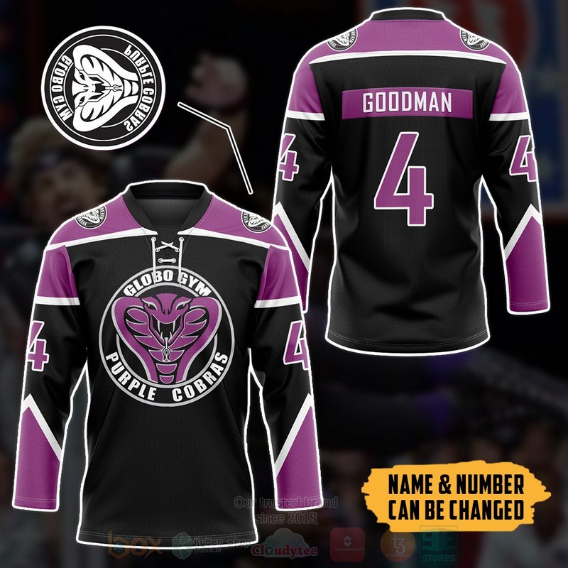 BEST Globo Gym Purple Cobras Personalized Jersey Hockey 3 Globo Gym Purple Cobras Personalized Hockey Jersey 1 2