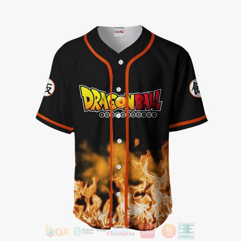 HOT Gohan Super Saiyan Dragon Ball Anime Baseball Jersey shirt 2 Gohan Super Saiyan Dragon Ball Anime Baseball Jersey 1