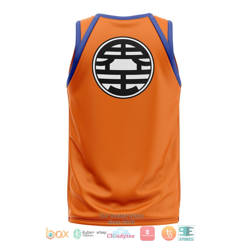 Goku Dragon Ball Z Orange Basketball Jersey 2 Goku Dragon Ball Z Orange Basketball Jersey 1