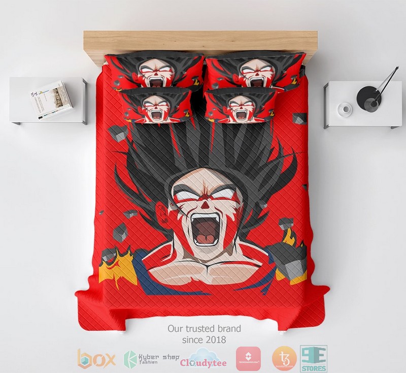 Goku SSJ5 Supersoft Microfiber Blending Dragon Ball Super Bedding Set 1 2 3
