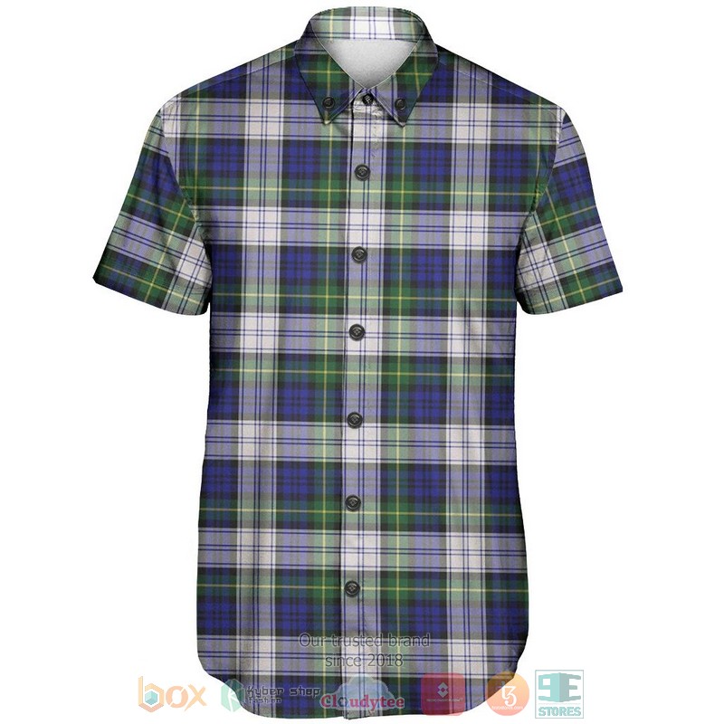 NEW Gordon Dress Modern Tartan Hawaii Shirt 2 Gordon Dress Modern Tartan Hawaiian Shirt 1