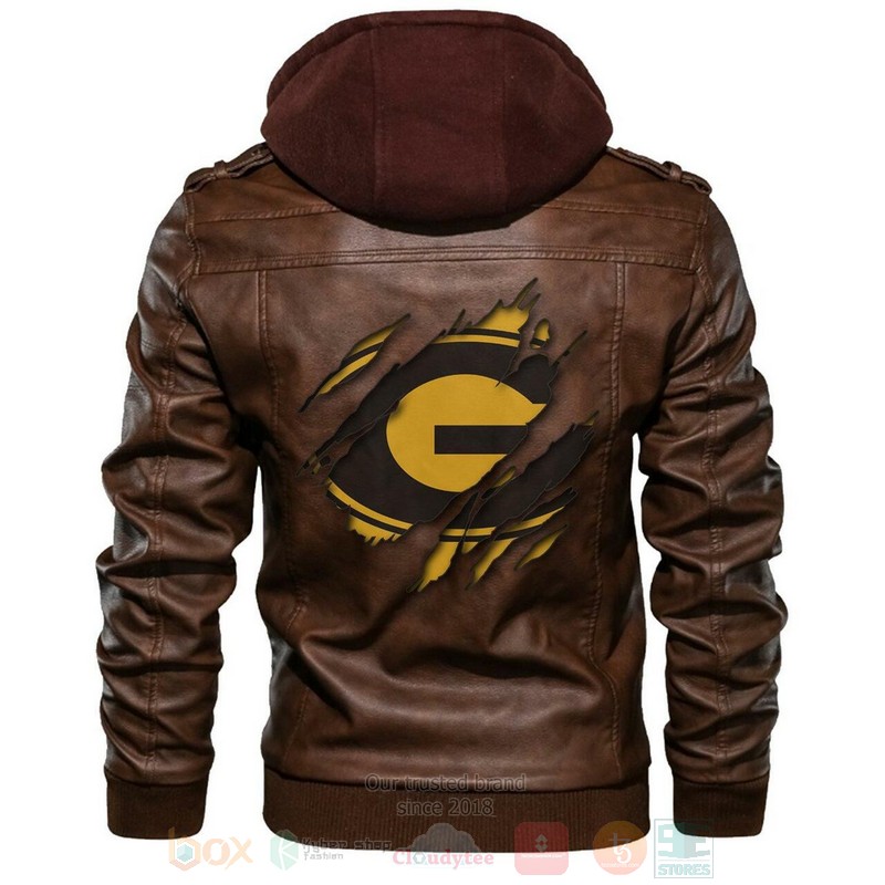 BEST NCAA Teams Grambling State Tiger Brown Motorcycle Rider Zipper Jacket Leather 1 Grambling State Tiger NCAA Brown Motorcycle Leather Jacket